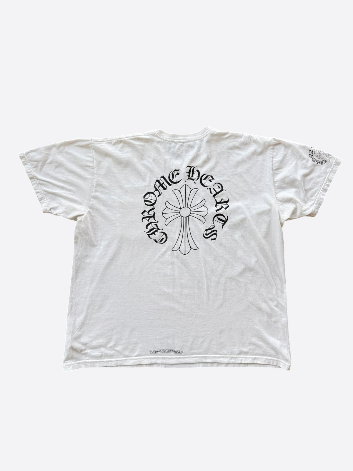 Chrome Hearts White & Black Cross Graphic T-Shirt