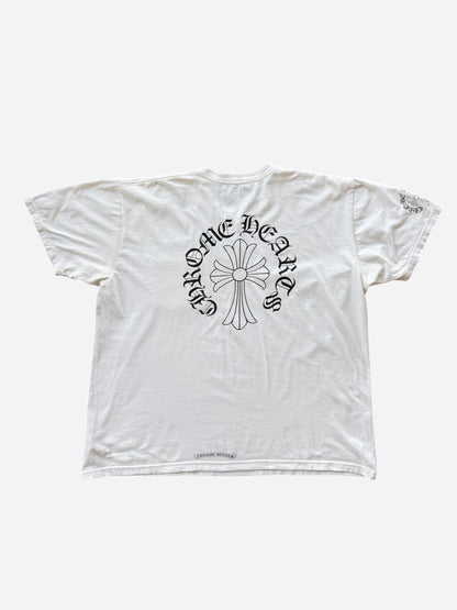 Chrome Hearts White & Black Cross Graphic T-Shirt