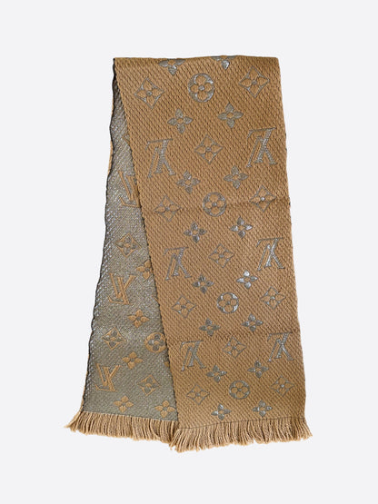 Louis Vuitton Beige Monogram Logomania Scarf