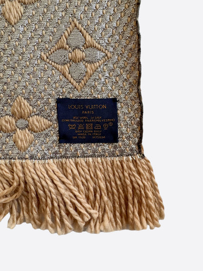 Louis Vuitton Beige Monogram Logomania Scarf