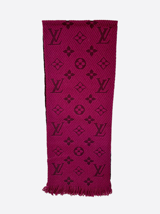 Louis Vuitton Purple Monogram Logomania Scarf