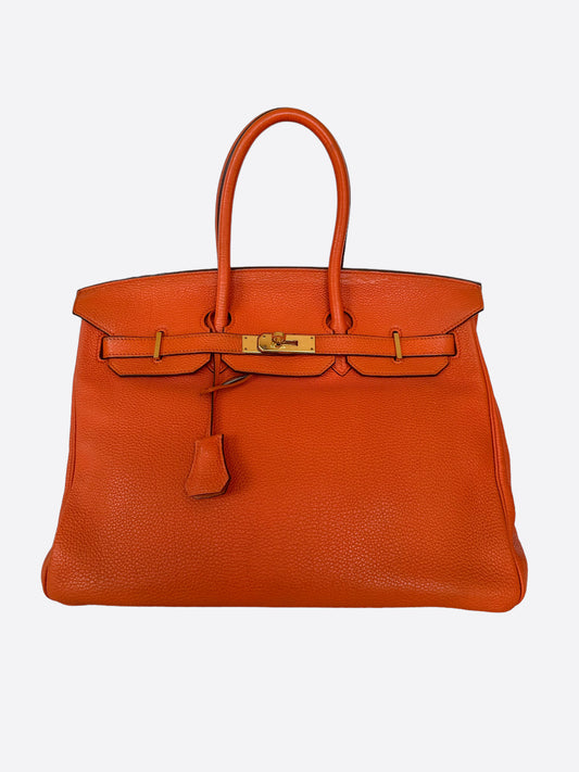 Hermès Orange Togo Birkin 30