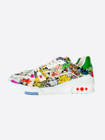 Louis Vuitton White Comic Trainers