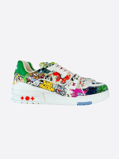 Louis Vuitton White Comic Trainers