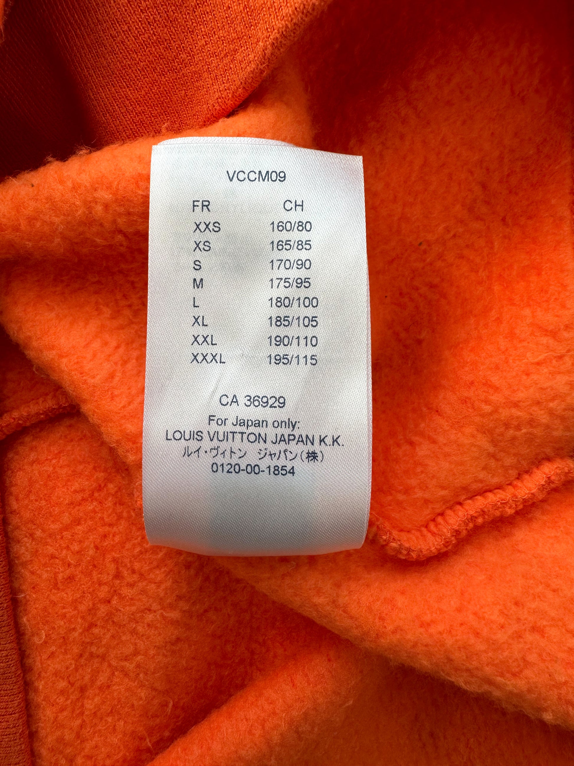 vuitton orange monogram sweater