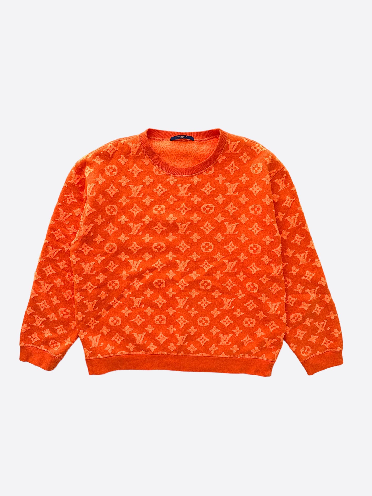 Louis Vuitton 2019 Monogram Jacquard Sweatshirt - Orange Sweatshirts &  Hoodies, Clothing - LOU754982