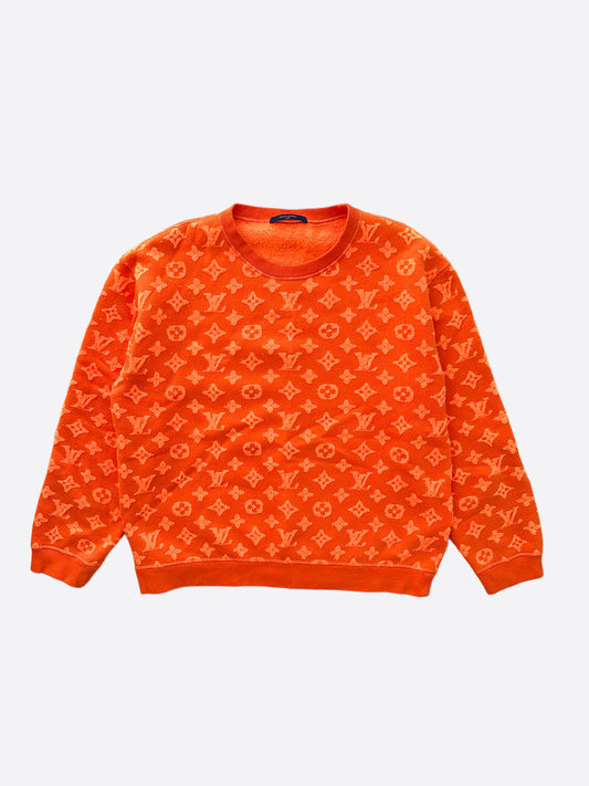 Louis Vuitton Orange Monogram Jacquard Sweater