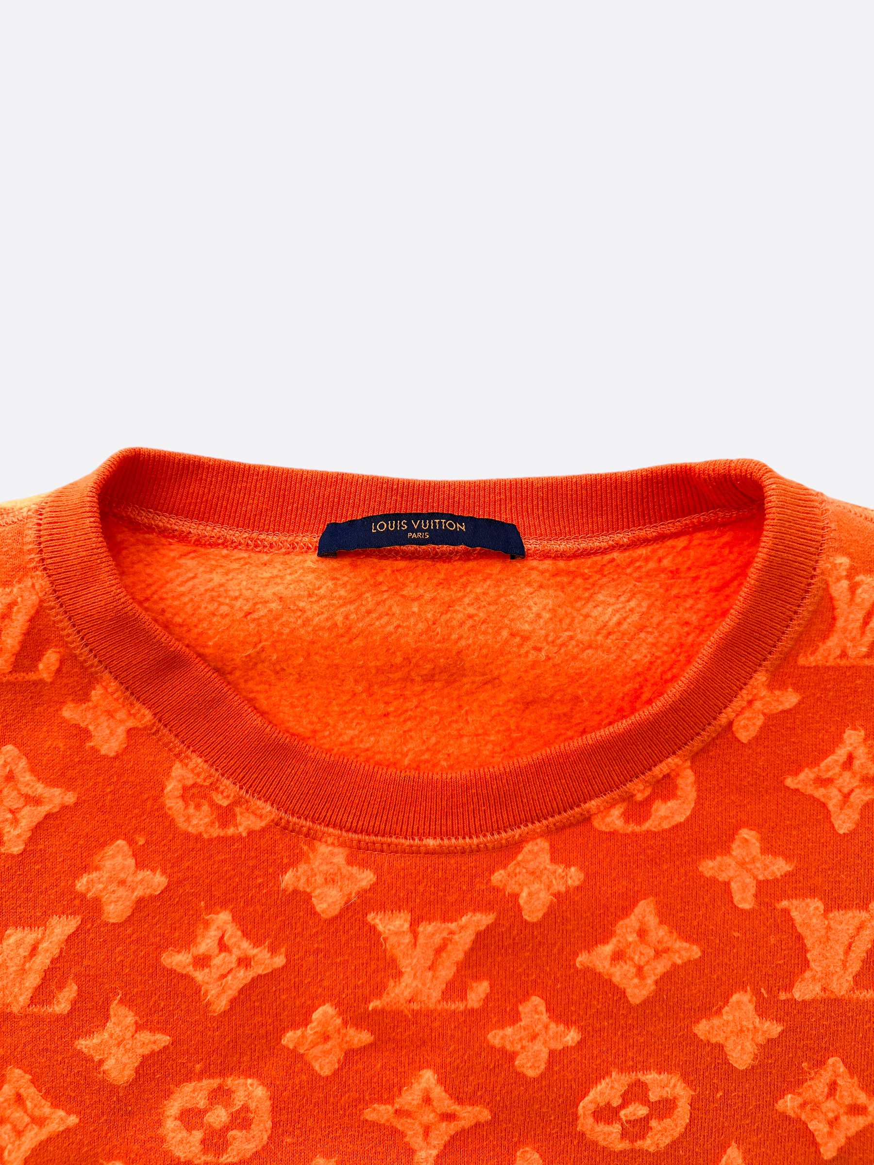 Lv orange monogram sweater new arrivals