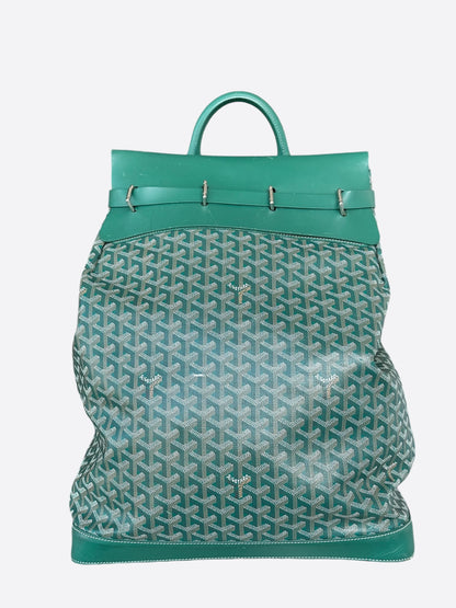 Goyard Green Steamer Backpack