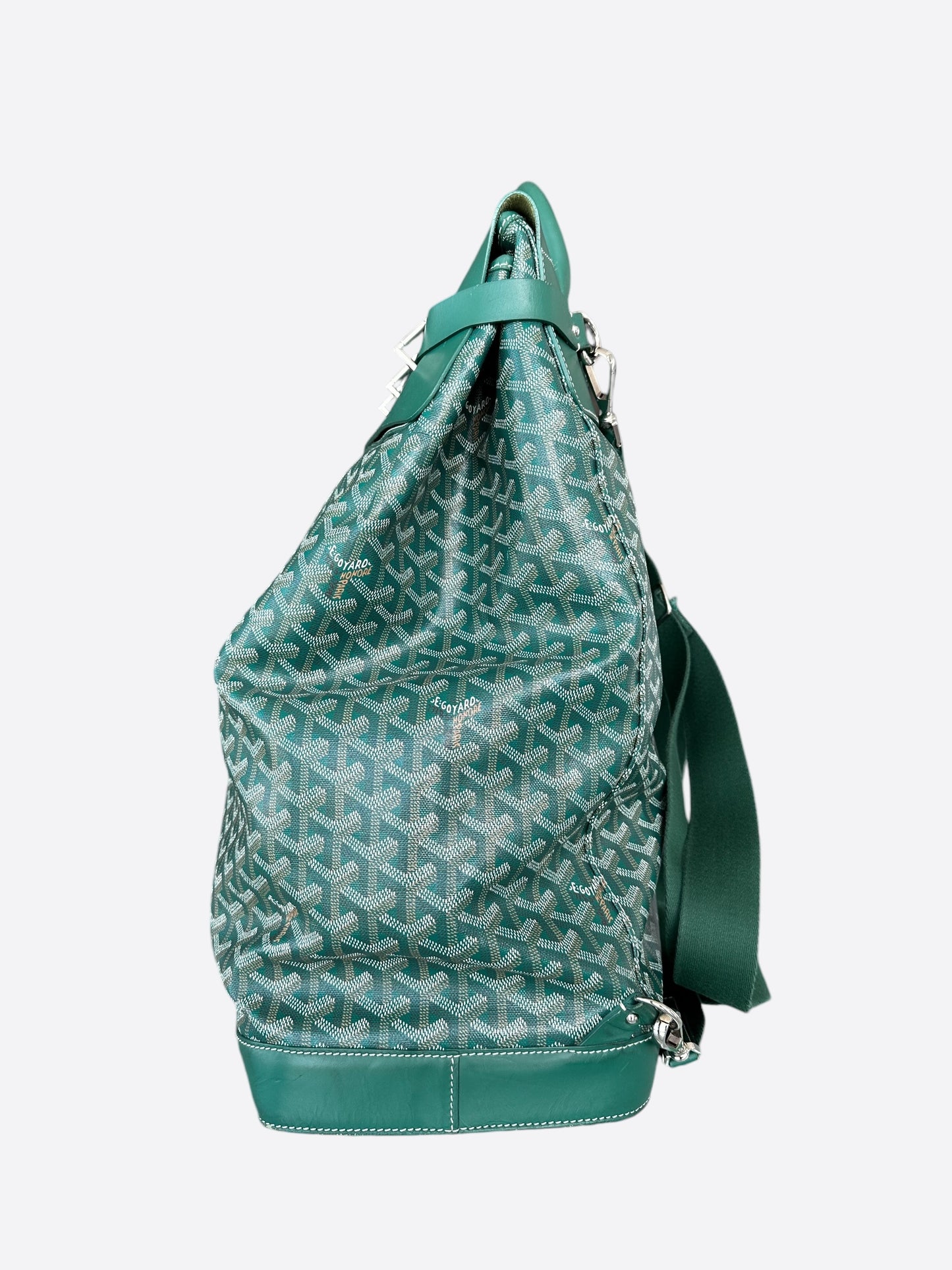 Goyard Green Steamer Backpack