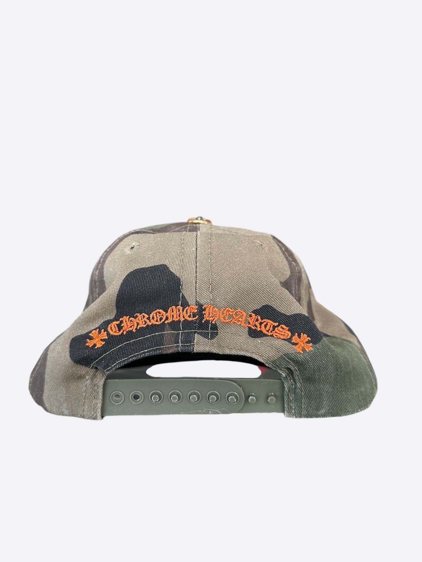 Chrome Hearts Camouflage Orange CH Logo Hat