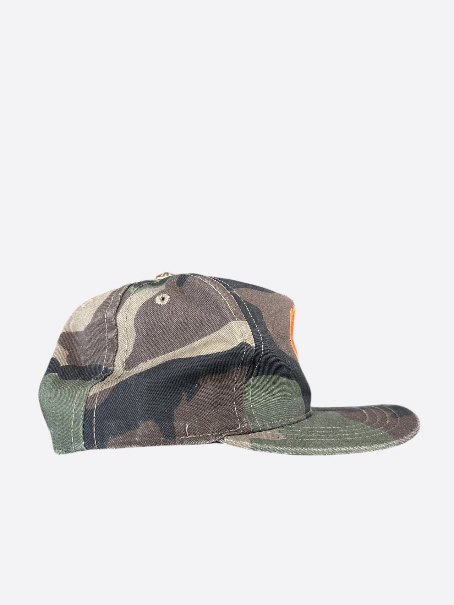 Chrome Hearts Camouflage Orange CH Logo Hat