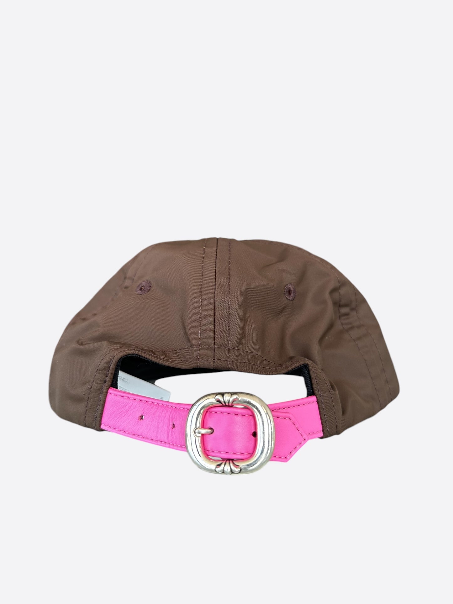 Chrome Hearts Matty Boy Brown & Pink Nylon Heart Hat