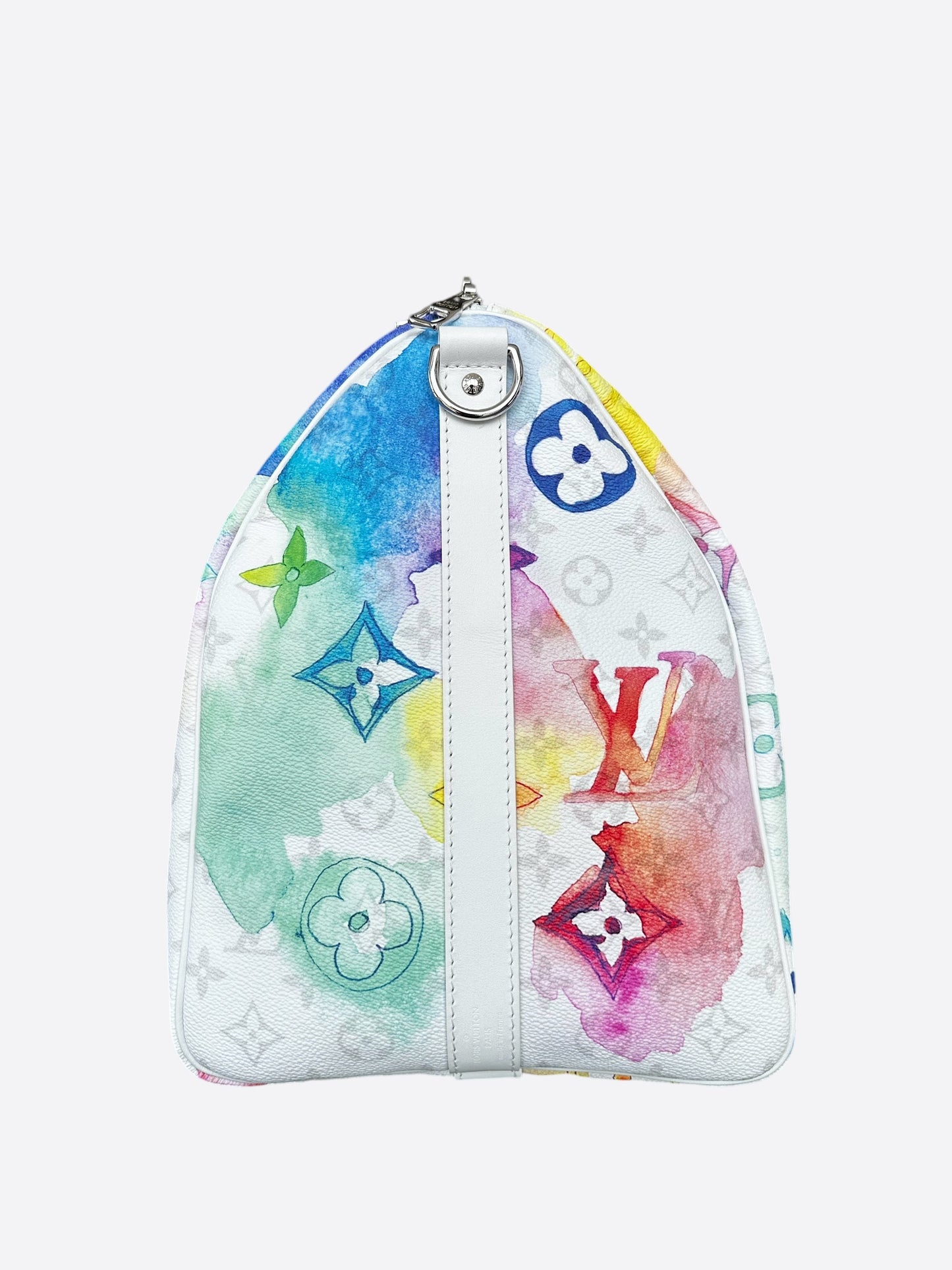 Louis Vuitton White Watercolor Monogram Keepall 50