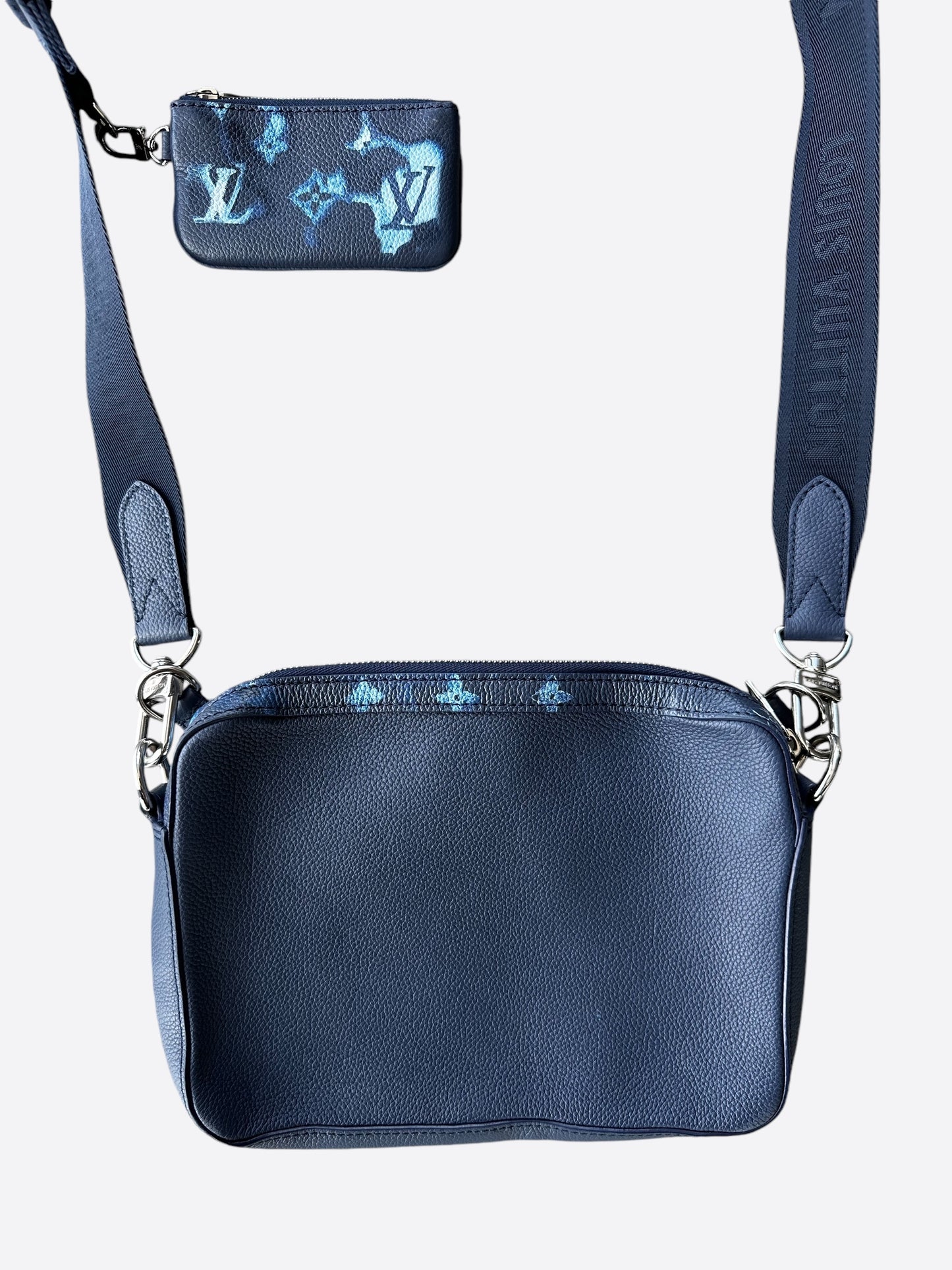 Louis Vuitton Blue Watercolor Monogram Trio Messenger