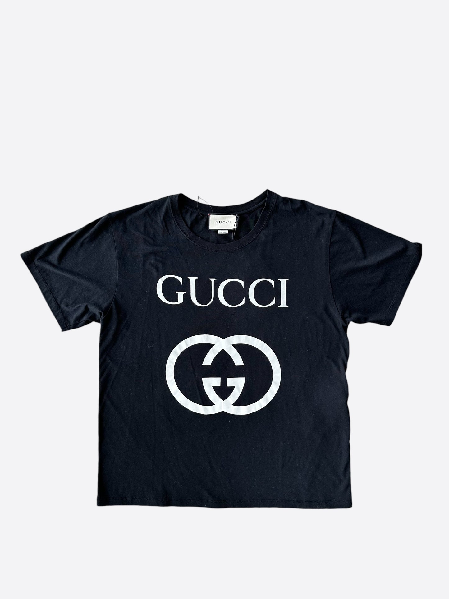 Gucci Black & White GG Logo T-Shirt