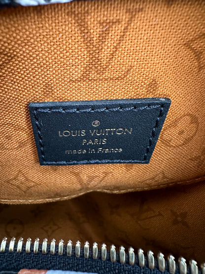 Louis Vuitton Orange Crafty Monogram Speedy 25