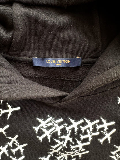 Louis Vuitton Black 2054 Planes Hoodie