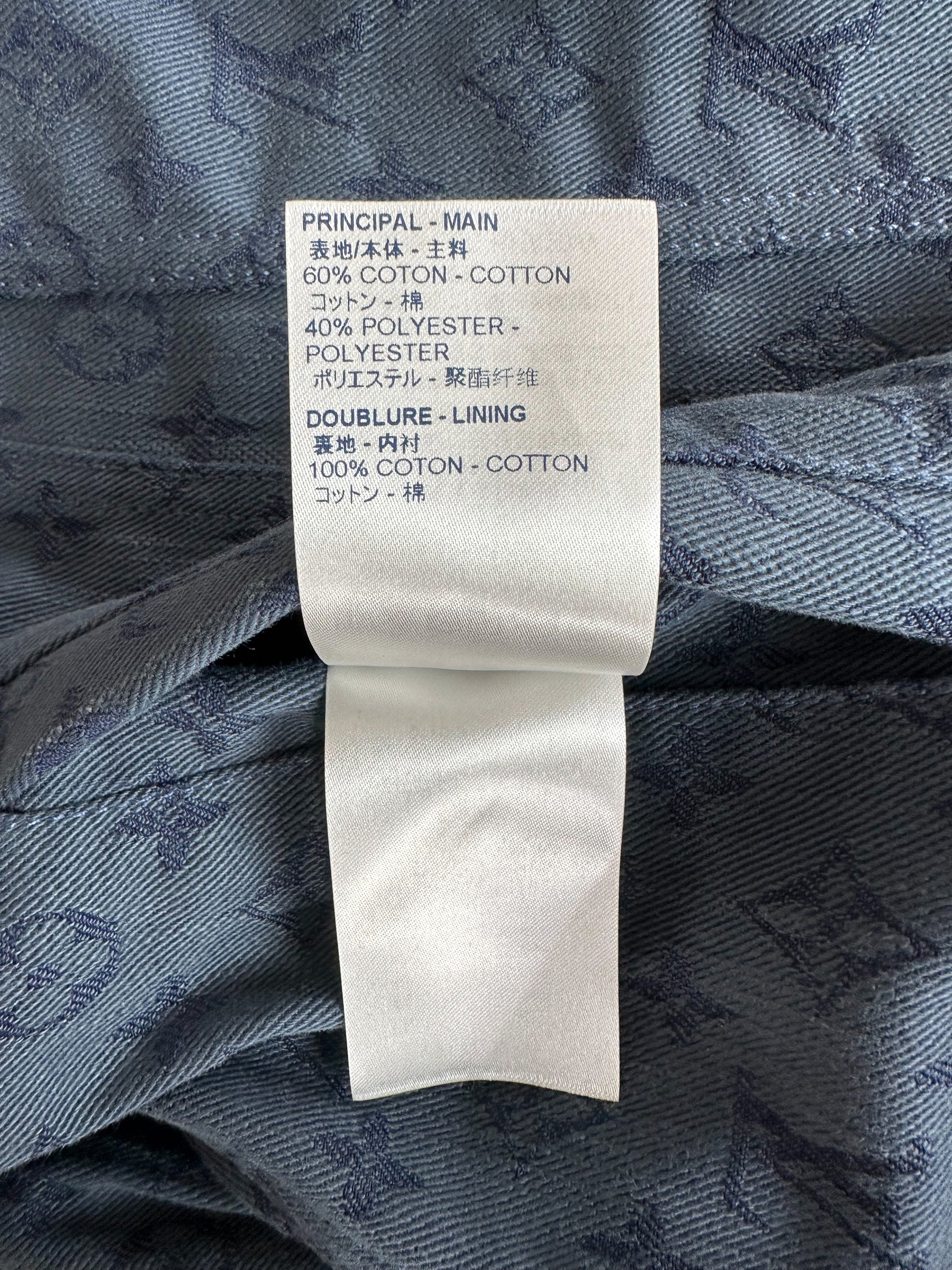 Louis Vuitton Monogram Workwear Denim Jacket, White, 60
