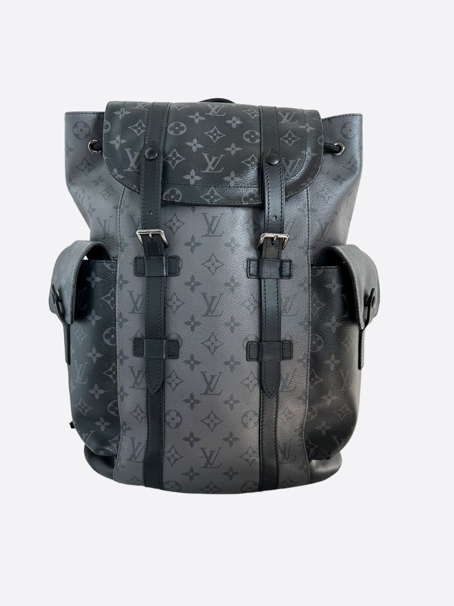 Louis Vuitton Christopher Monogram Eclipse Backpack Bag Black