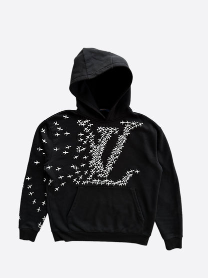 Louis Vuitton Black 2054 Planes Hoodie