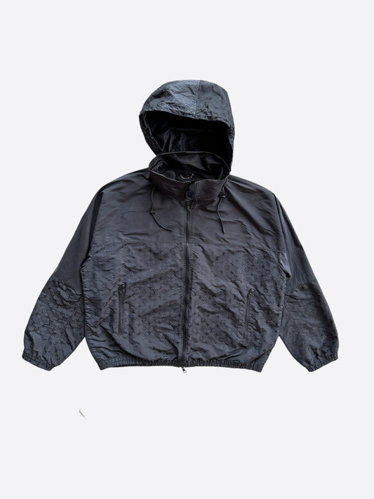 Louis Vuitton Black Split Monogram Windbreaker