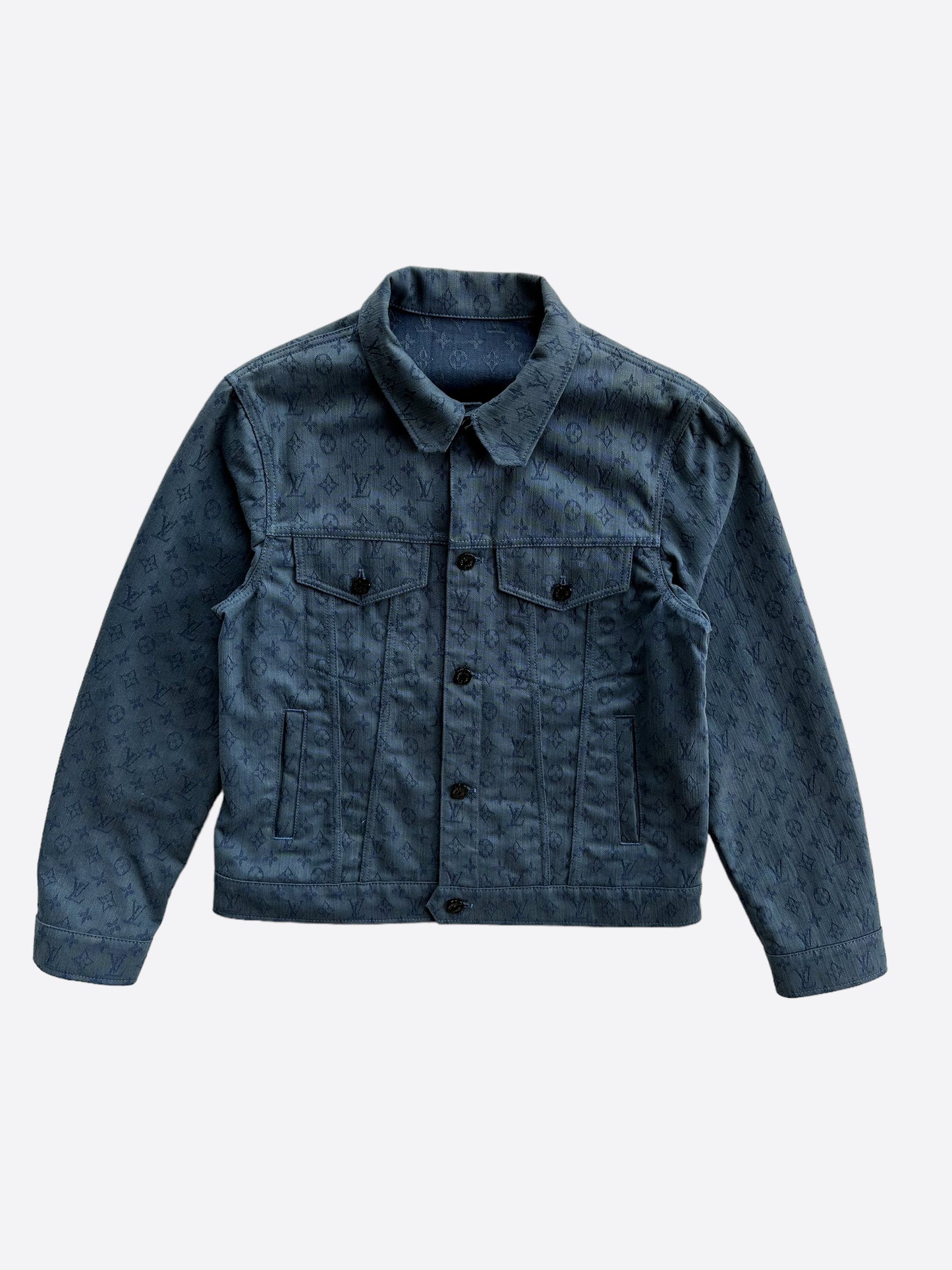 Louis Vuitton Blue Monogram Denim Jacket