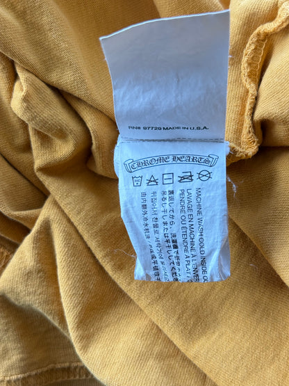 Chrome Hearts Yellow & Black Script Logo Longsleeve T-Shirt