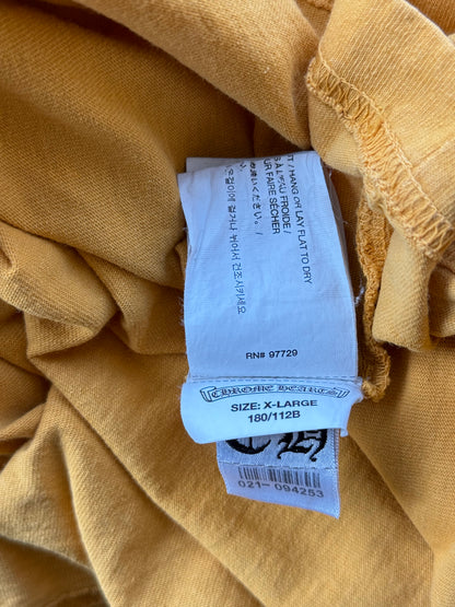 Chrome Hearts Yellow & Black Script Logo Longsleeve T-Shirt