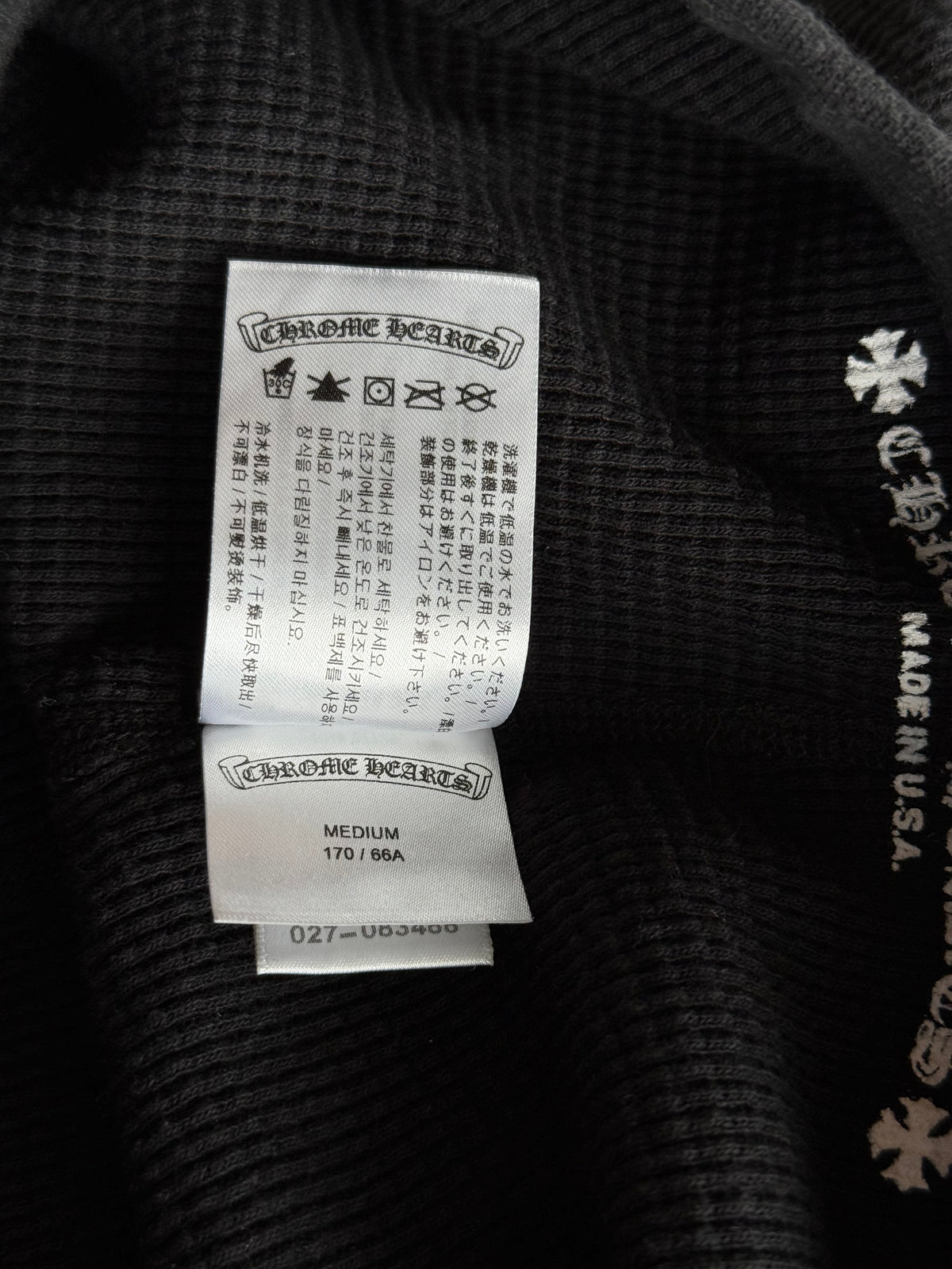 Chrome Hearts Matty Boy Black & Pink Logo Thermal Biker Women's Shorts
