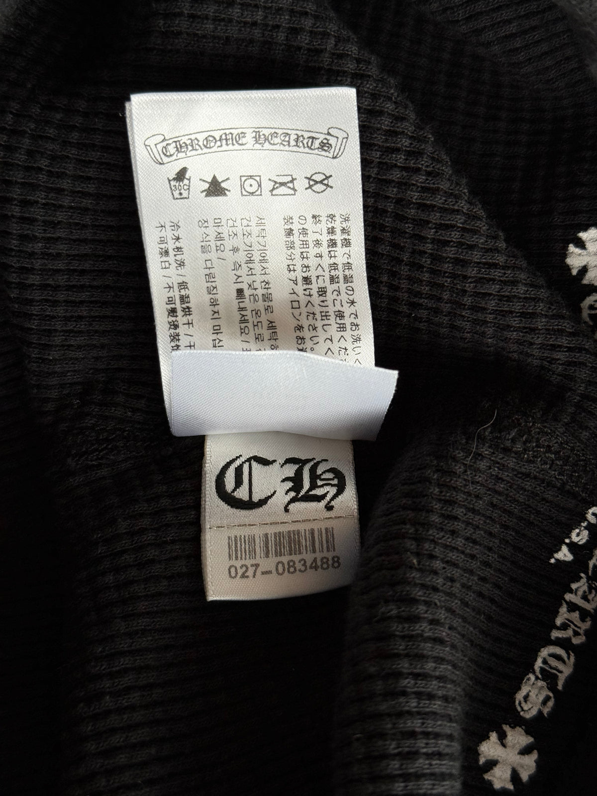 Chrome Hearts Matty Boy Black & Pink Logo Thermal Biker Women's Shorts