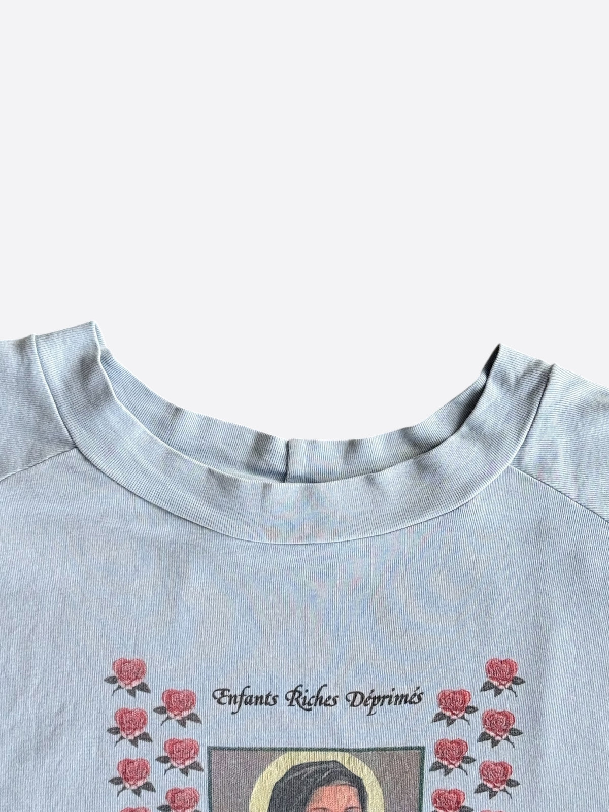 Enfants Riches Deprimes Blue Marche De Roses Graphic T-Shirt