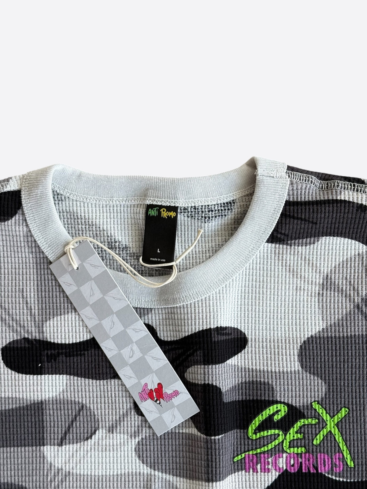 Matty Boy Anti Promo Camouflage Sex Records Logo Thermal Longsleeve T-Shirt
