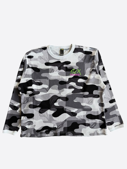 Matty Boy Anti Promo Camouflage Sex Records Logo Thermal Longsleeve T-Shirt