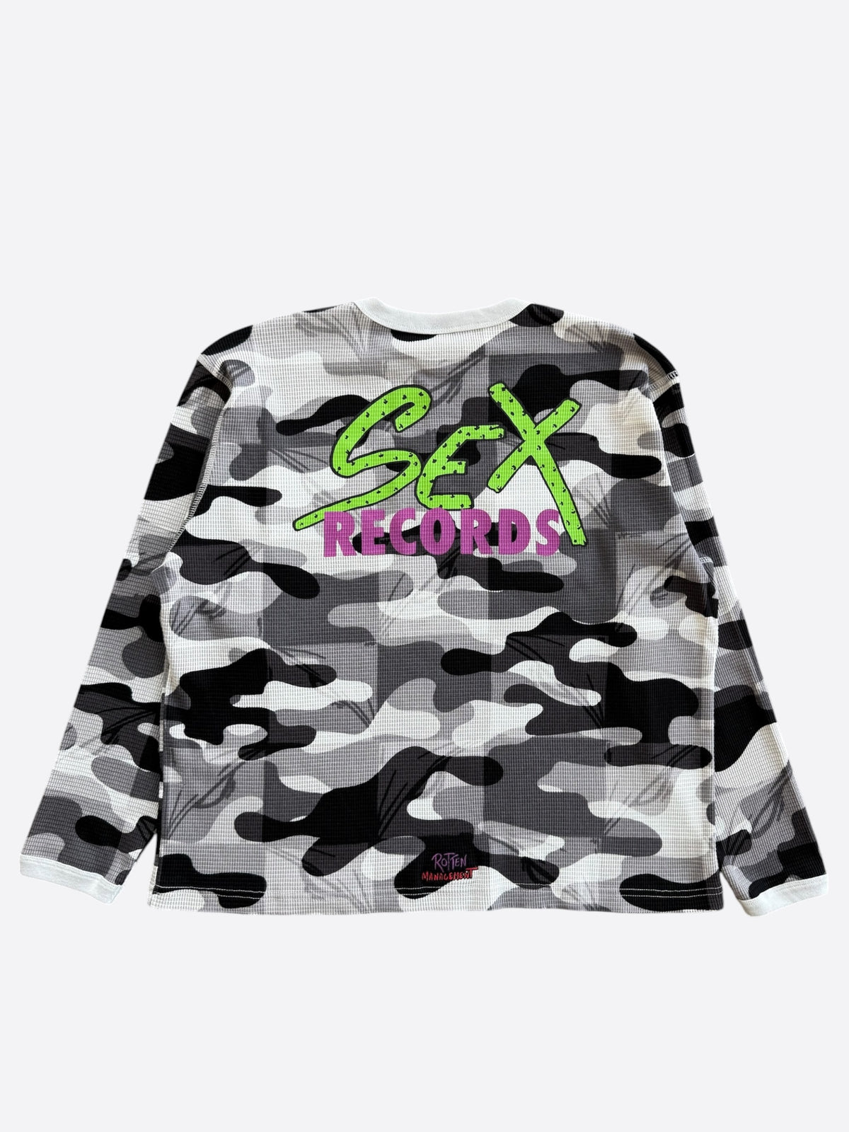 Matty Boy Anti Promo Camouflage Sex Records Logo Thermal Longsleeve T-Shirt