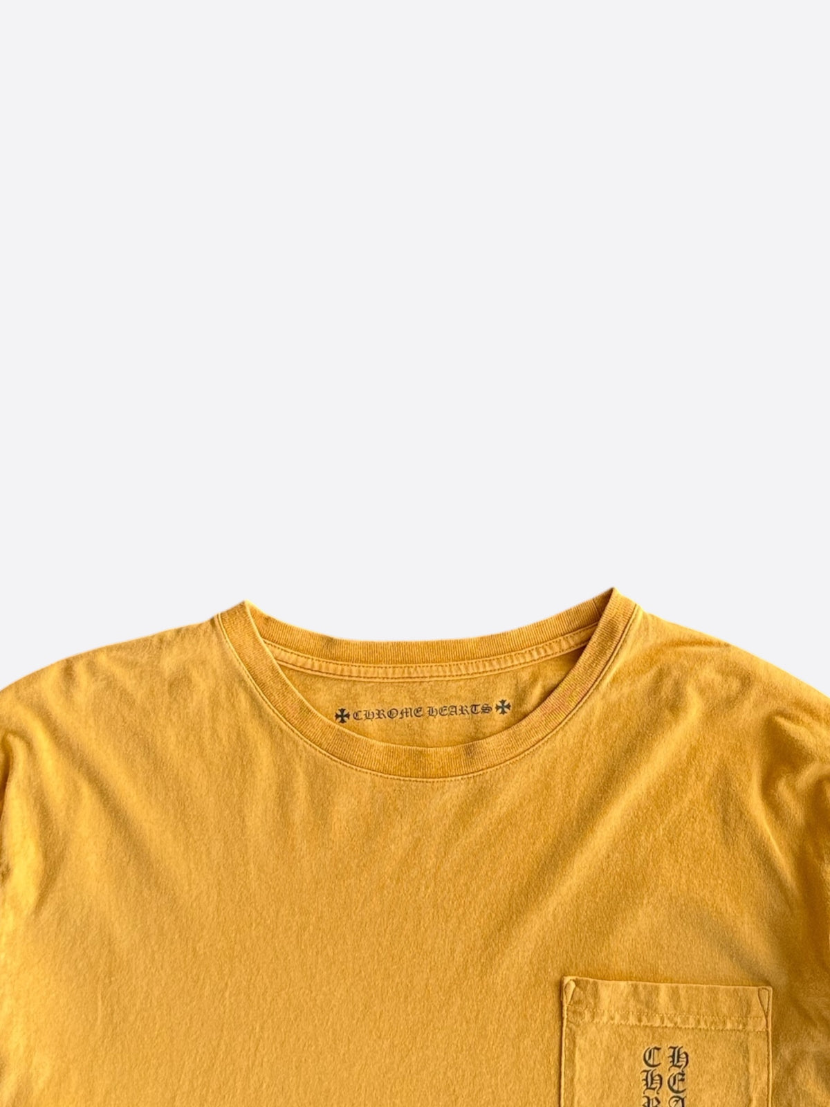 Chrome Hearts Yellow & Black Script Logo Longsleeve T-Shirt