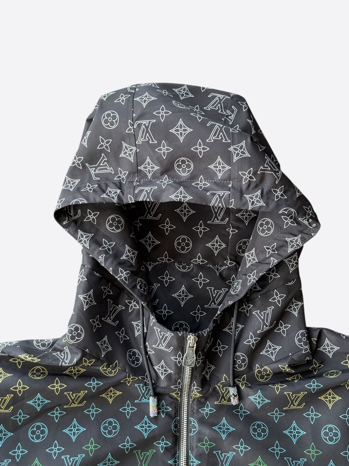 Louis Vuitton Black & Rainbow Gradient Windbreaker