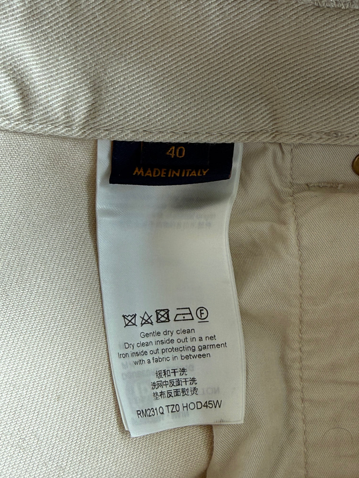 Louis Vuitton Beige Monogram Carpenter Pants