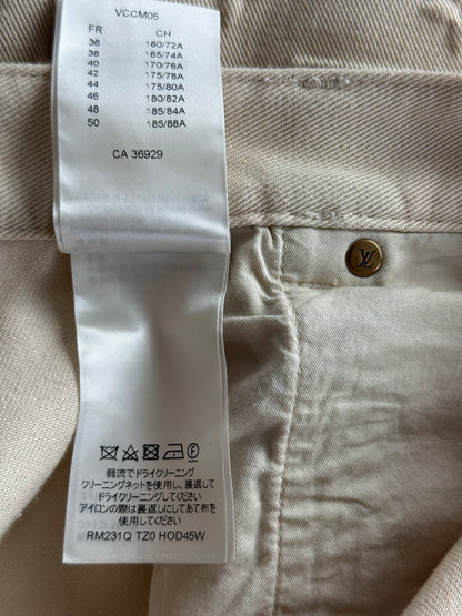Louis Vuitton Beige Monogram Carpenter Pants