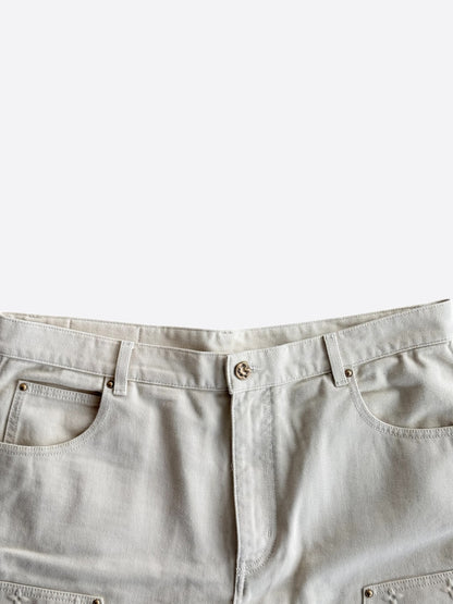 Louis Vuitton Beige Monogram Carpenter Pants