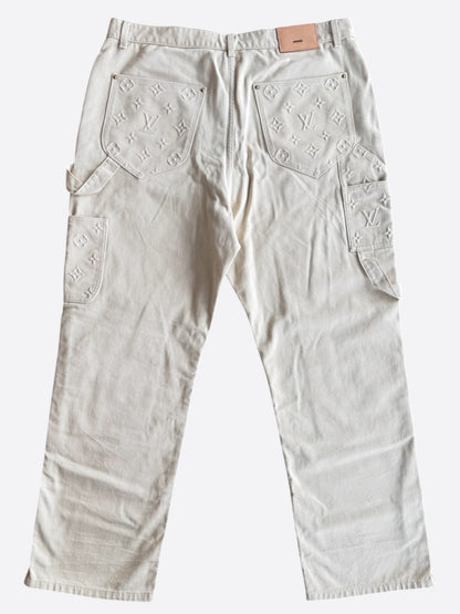 Louis Vuitton Beige Monogram Carpenter Pants