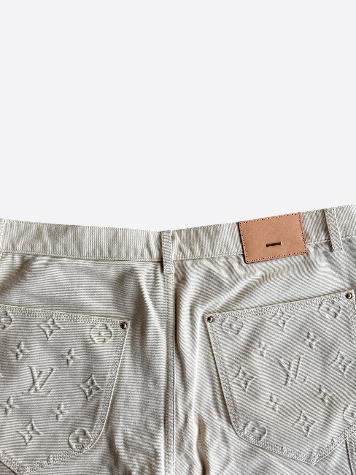 Louis Vuitton Beige Monogram Carpenter Pants