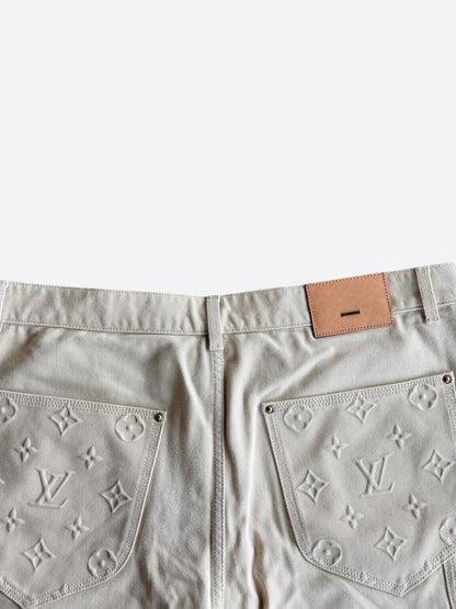 Louis Vuitton Beige Monogram Carpenter Pants