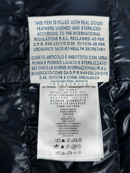 Moncler Navy Acorus Down Jacket