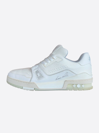 Louis Vuitton White Leather Trainers