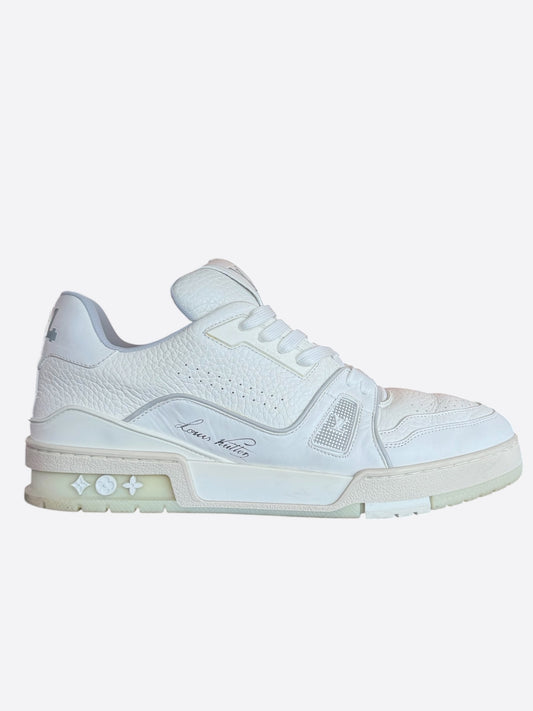 Louis Vuitton White Leather Trainers