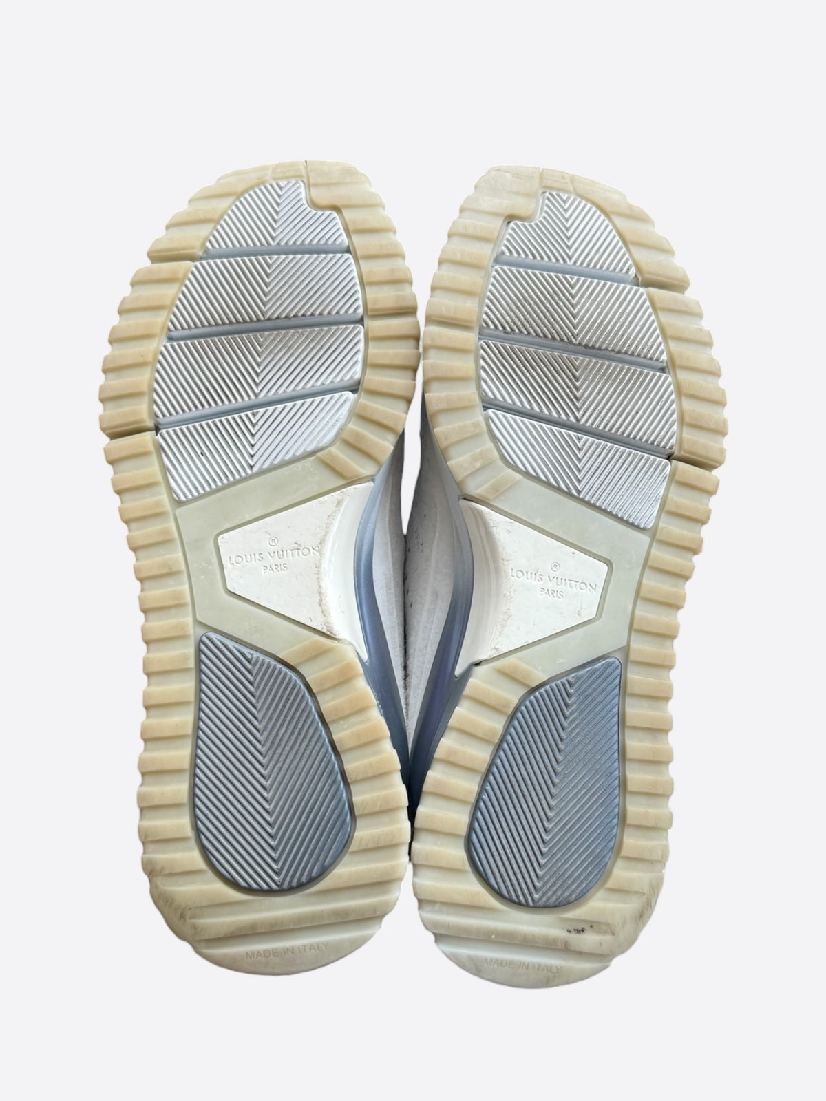 Louis Vuitton White & Blue Gradient VNR Sneakers