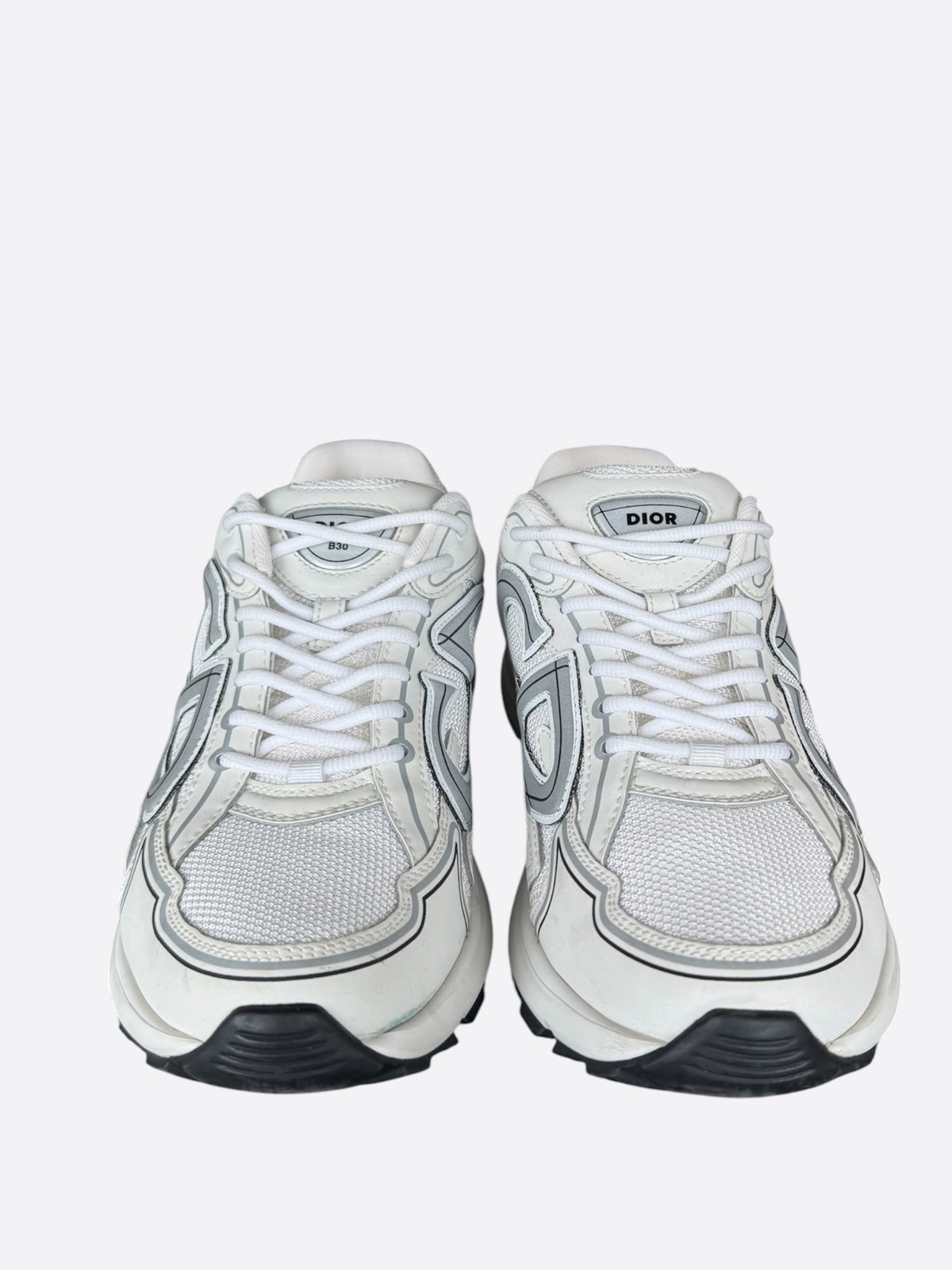Dior White & Grey B30 Sneakers