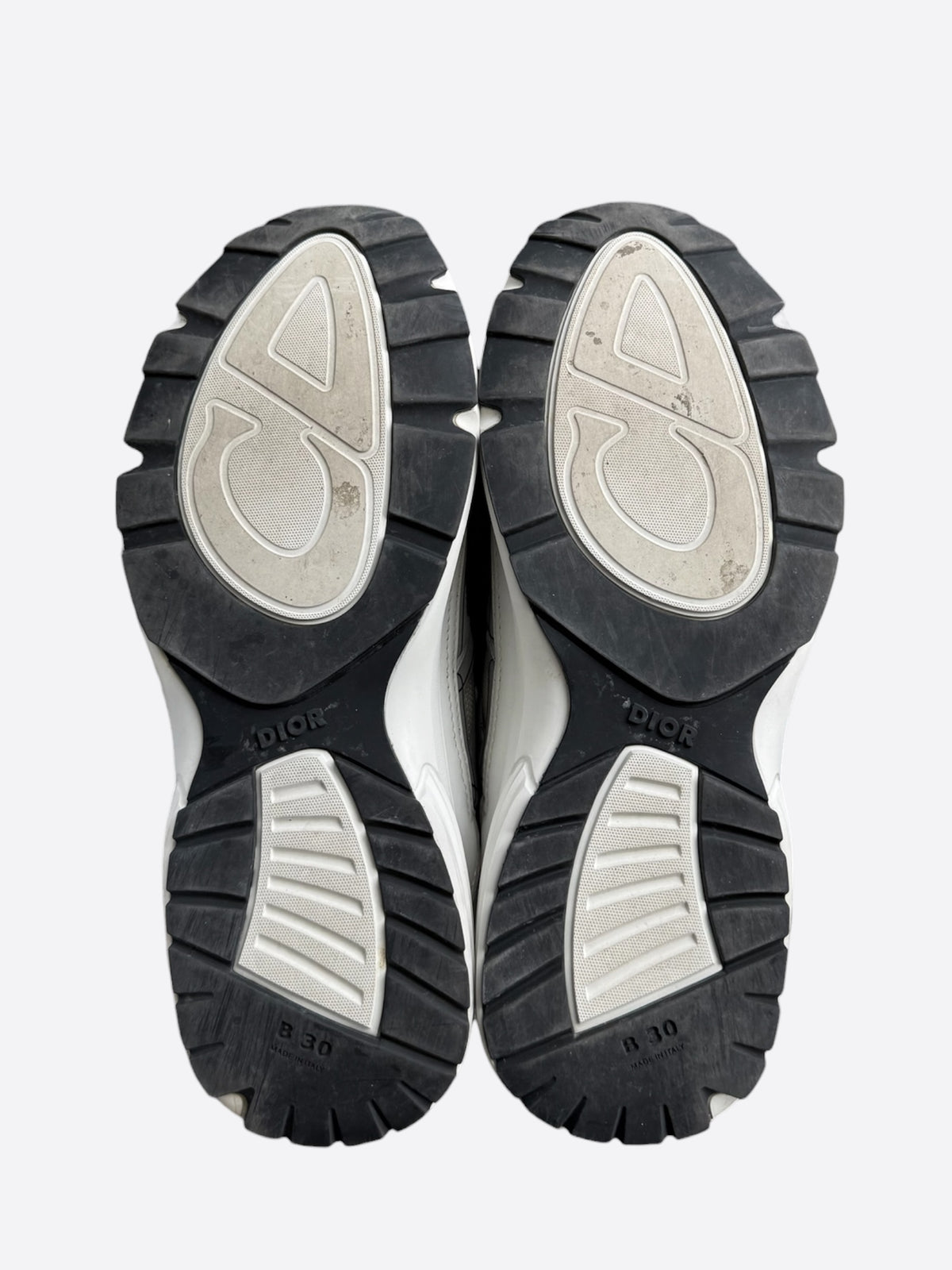 Dior White & Grey B30 Sneakers