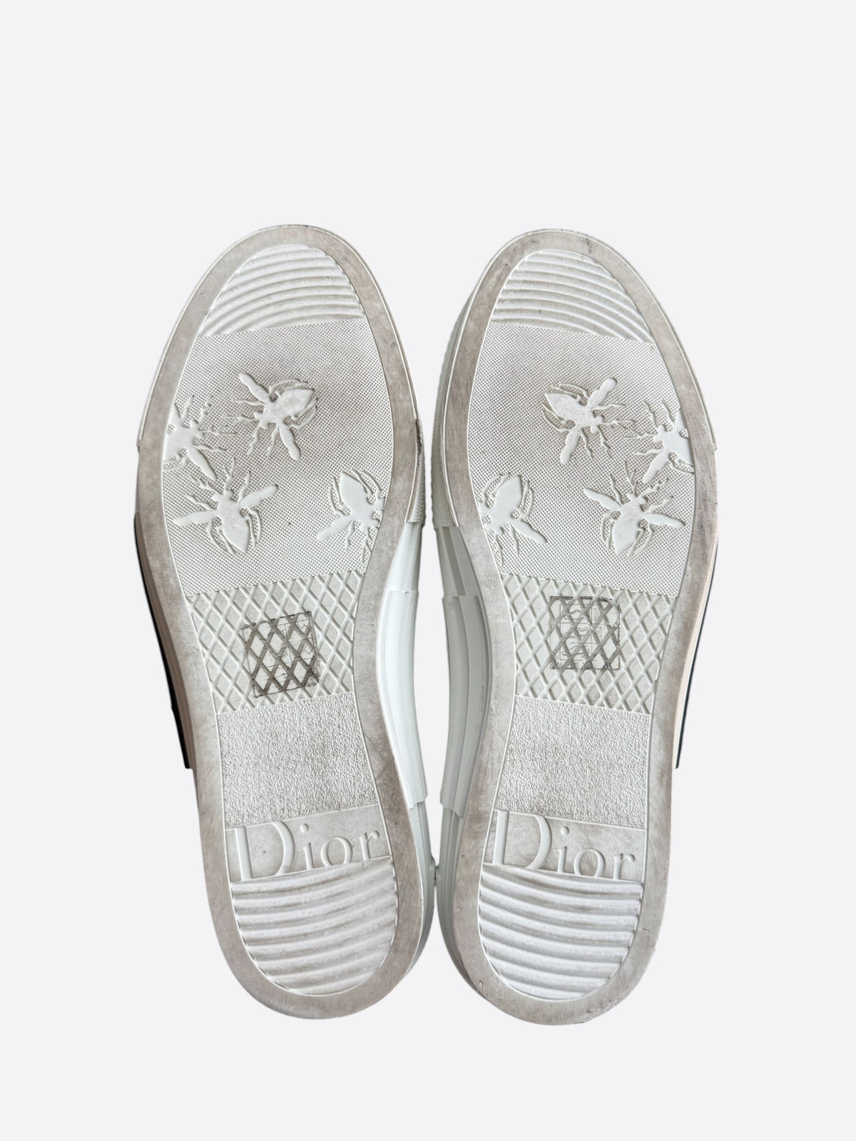 Dior Stussy White & Green Gradient Logo B23 Sneakers